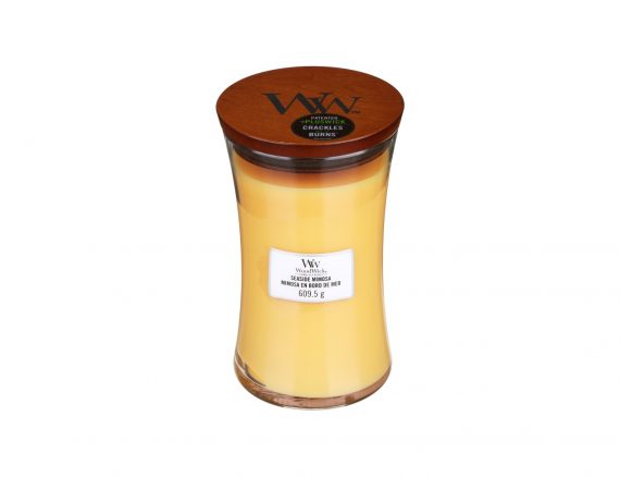 Aromatinė žvakė WoodWick "Pajūrio mimoza"
